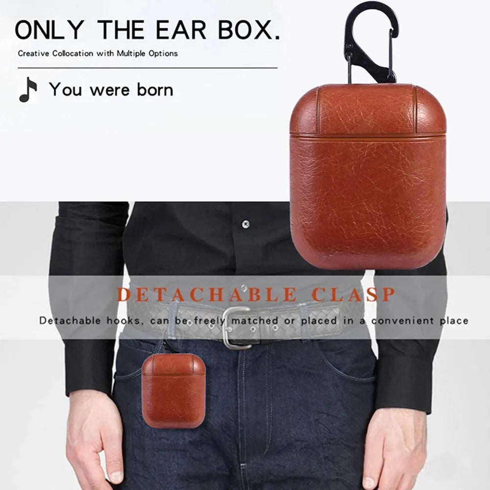 AirPods Case Cover Leather Case Cover For AirPods PU Leather Portable Protective Shockproof Cover For Apple AirPods 2 & 1 AirPods Case Cover Leather Case Cover For AirPods PU Leather Portable Protective Shockproof Cover For Apple AirPods 2 & 1